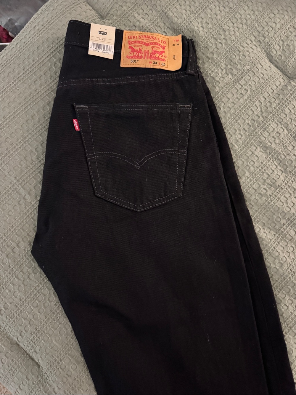 Levi's Black Straight Men’s Jeans - 501 Style